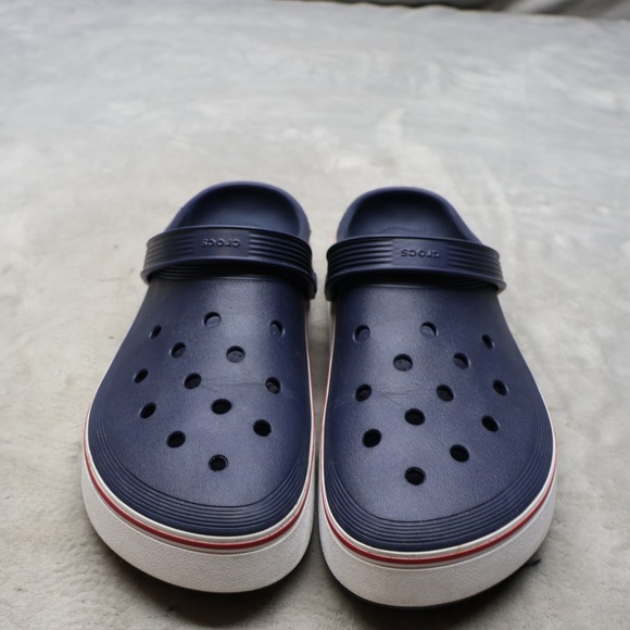 Crocs Mens 13 Sandals Blue Off Court Clogs Casual Lightweight Comfort Slip On main image 7
